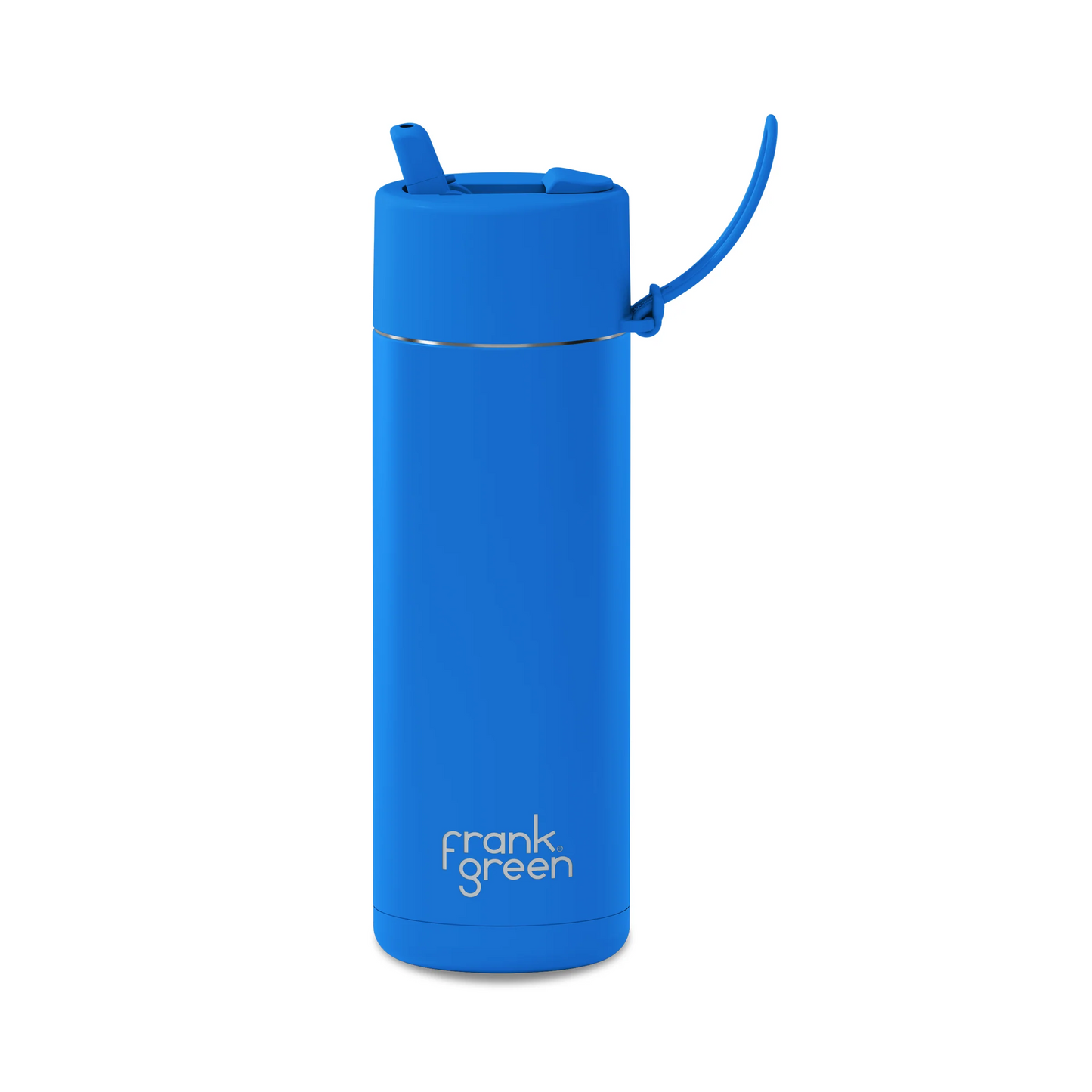 Frank Green 20oz Straw Bottle - Blue Lagoon Flip Straw Lid
