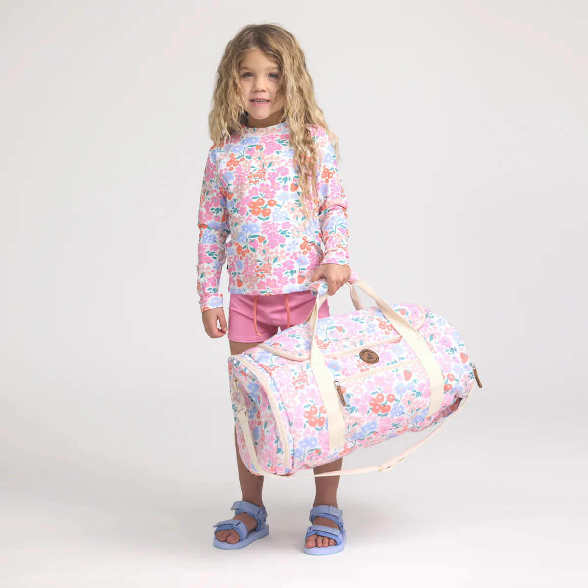 Crywolf Packable Duffel Bag - Berry Garden