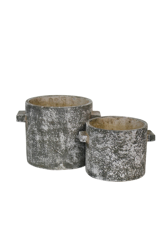 Atticus Rustic Planter with Handles - Small