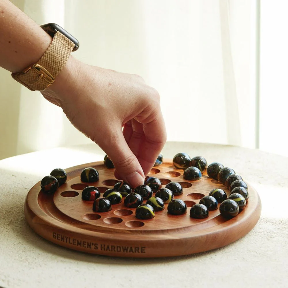 Wooden Marble Solitaire