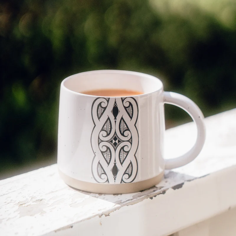 Glazed Ceramic Mug - Miriama Grace Smith - Stone