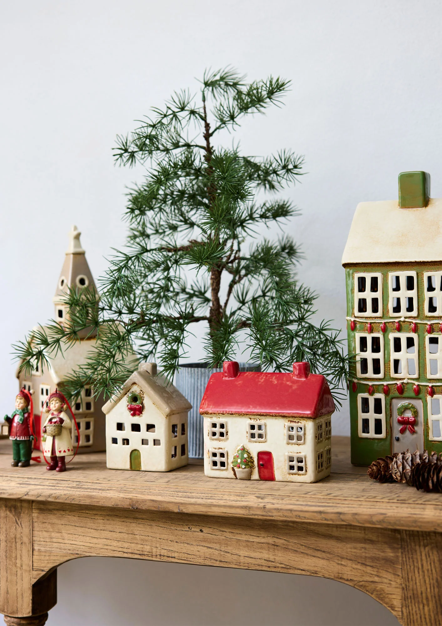 Alsace Christmas Tea Light Cottage - Stone | French Country