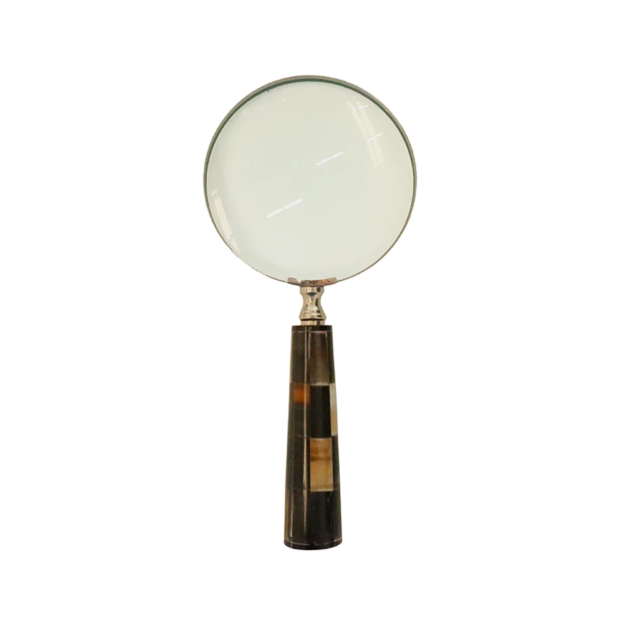 Magnifying Glass Horn Handle Nickle Finish | Avisons NZ