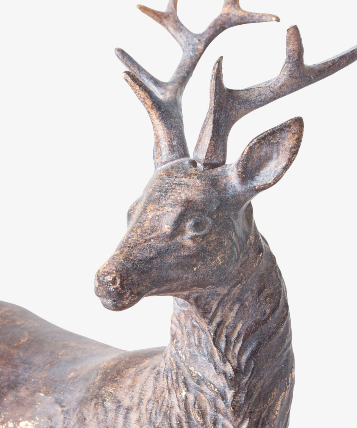 French Country Sentinel Small Lying Down Reindeer Left Side