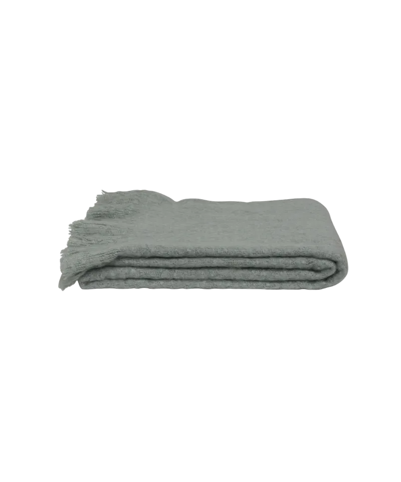 Tassel Throw - Seafoam