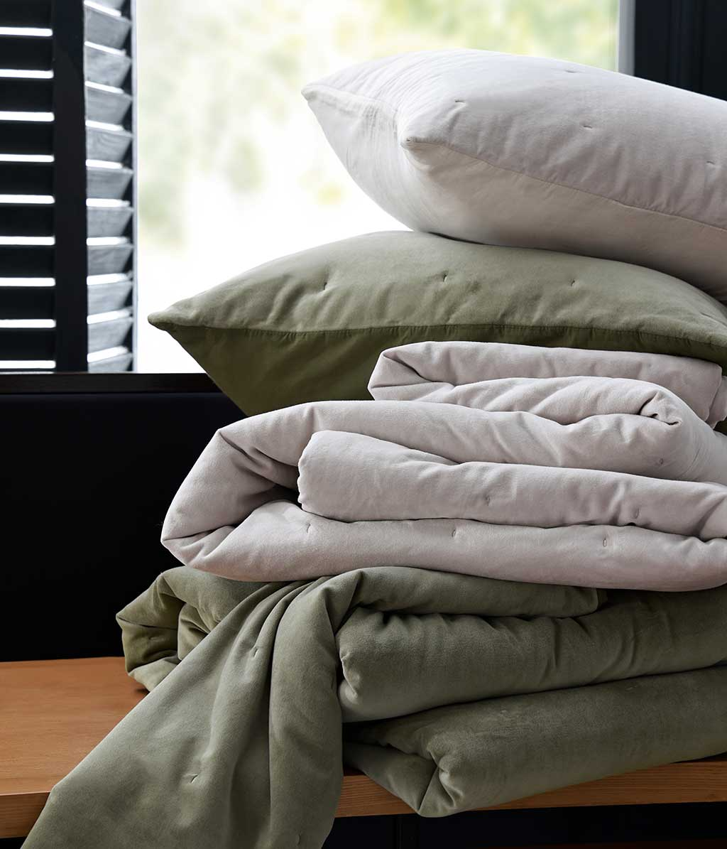 Hana Quilt Set - Tea | MM Linen | Avisons