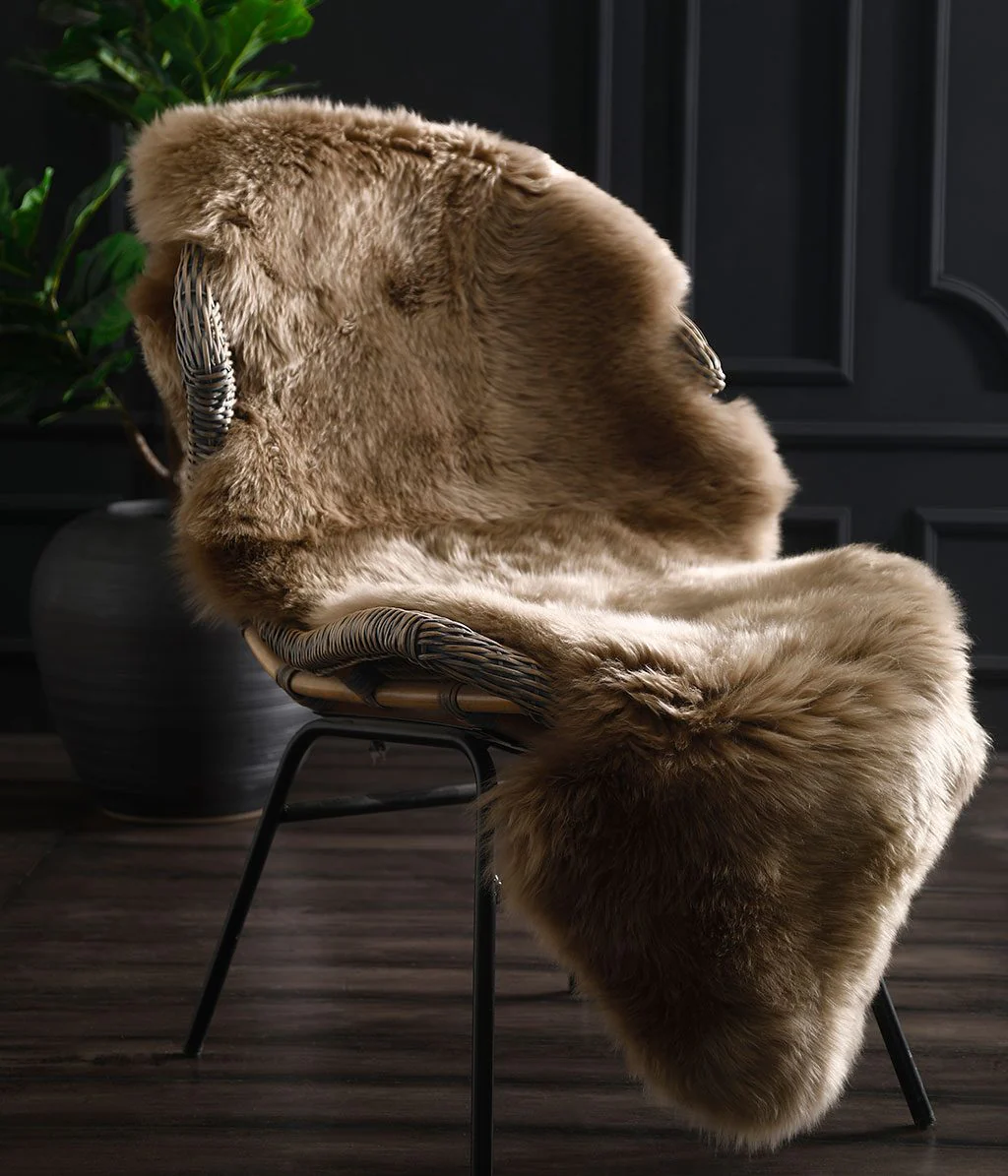 NZ Wool Sheepskin Rug - Taupe | MM Linen | Avisons
