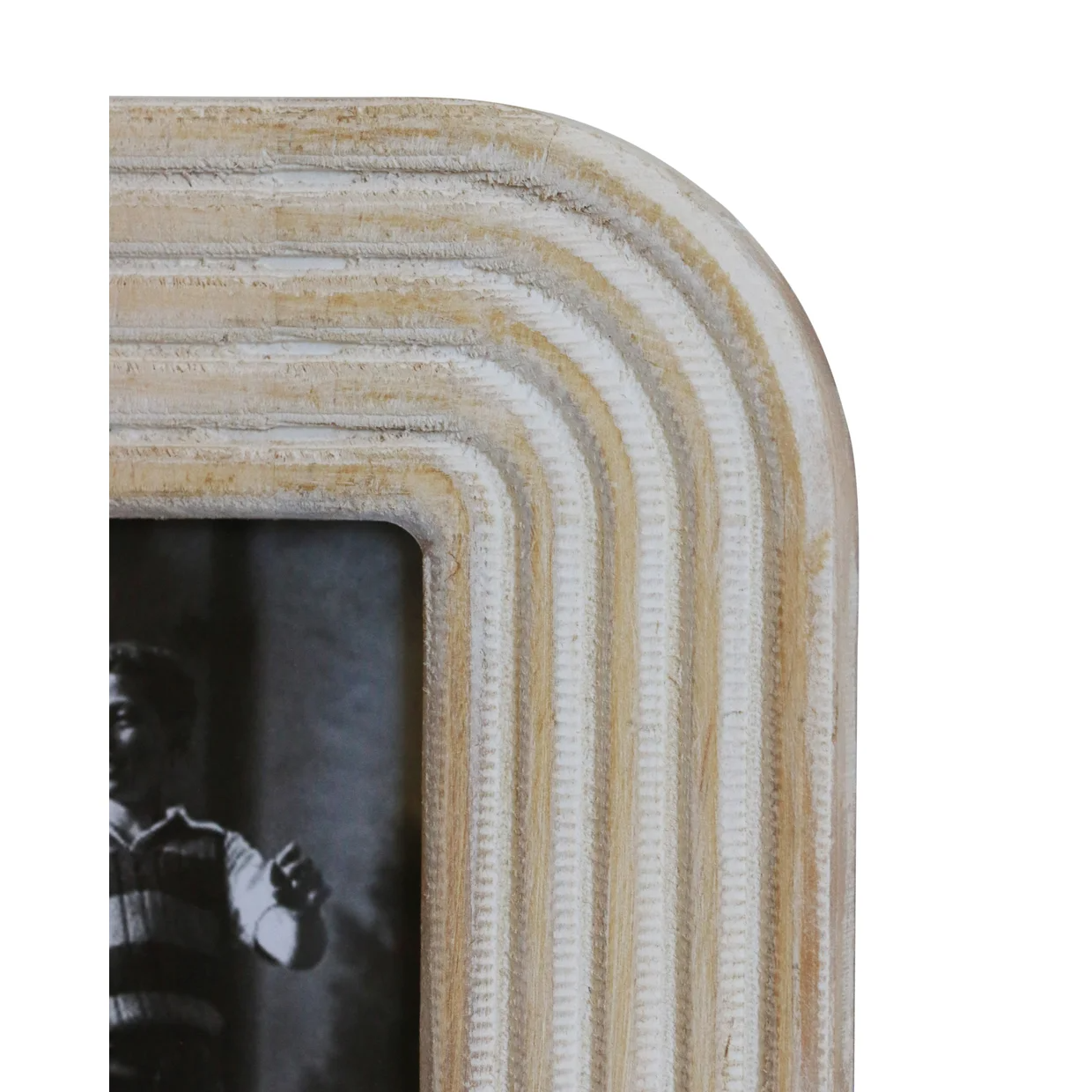 Wooden Photo Frame with Ridged Detail - 5x7" | CC Interiors | Avisons