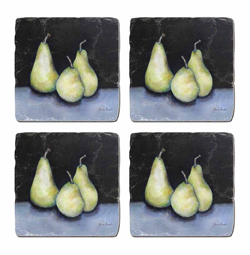 CC Interiors Midnight Pears Coasters Set of 4