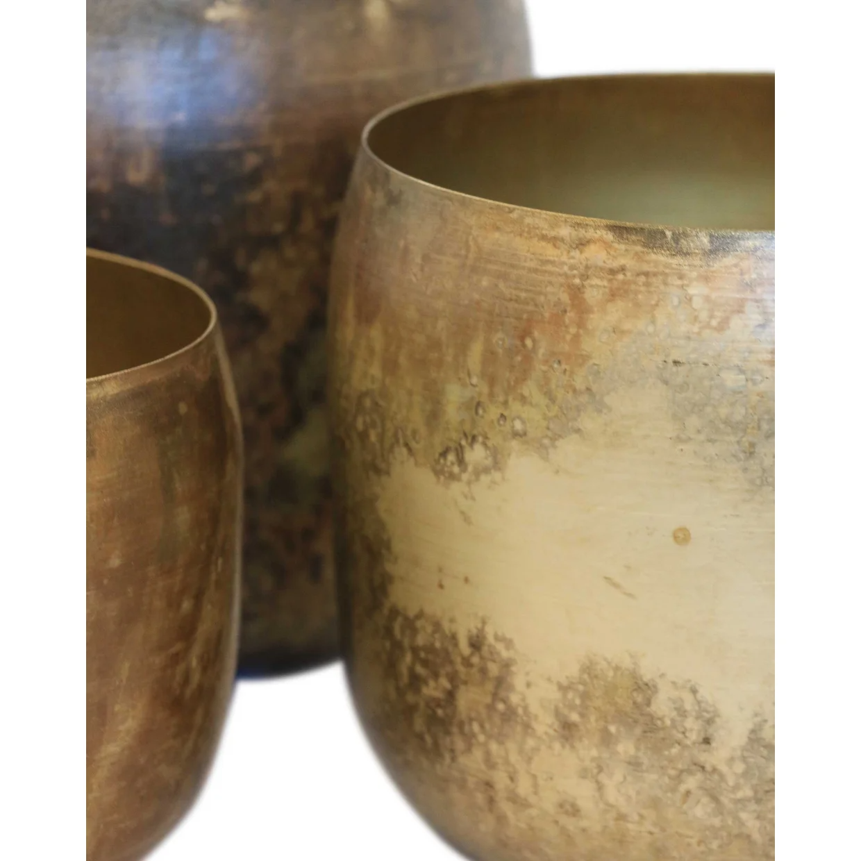 Haveli Planter - Antique Brass Finish