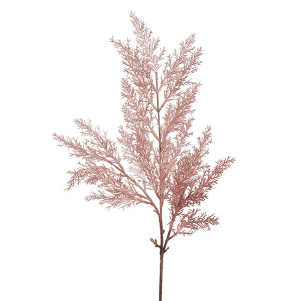 Faux Cypress Fern Spray - Dusty Pink
