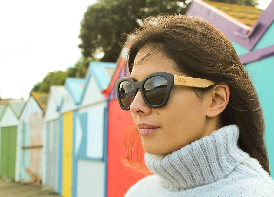 Hepburn Black Sunglasses | Moana Road