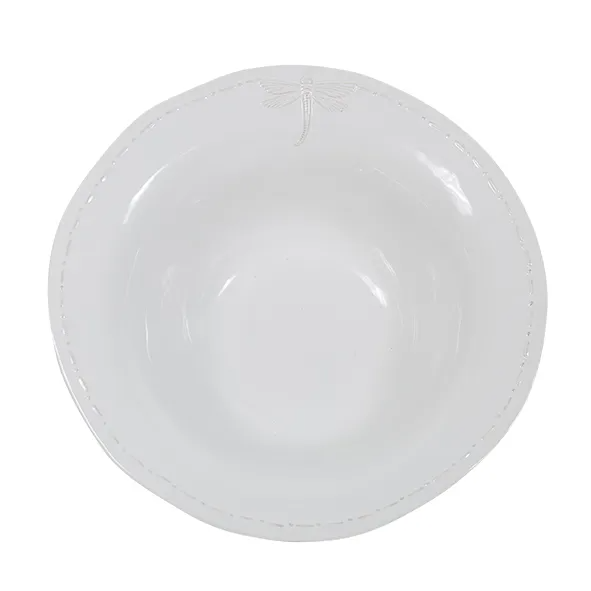 Dragonfly White Salad Bowl - Large | French Country | Avisons
