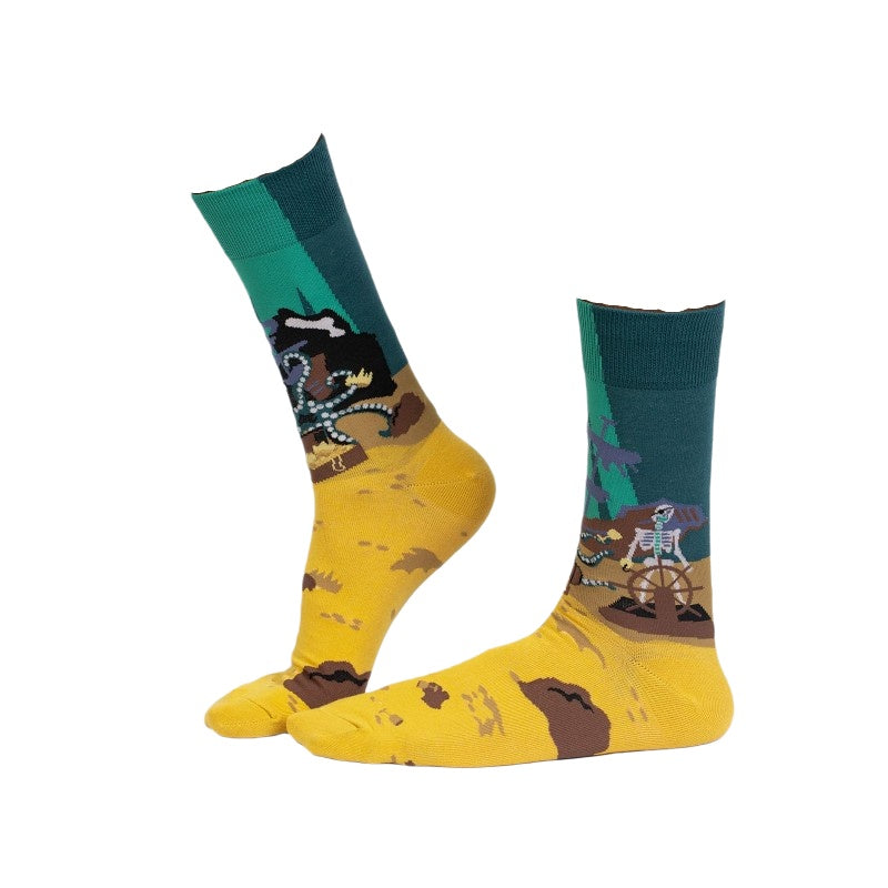 Men's Crew Socks - Skeleton Crew