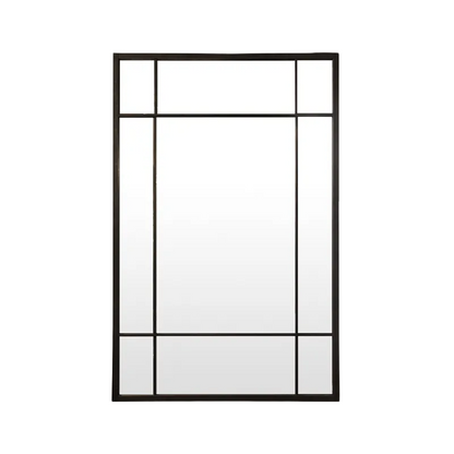 Rectangle Iron Grid Mirror | French Country | Avisons NZ