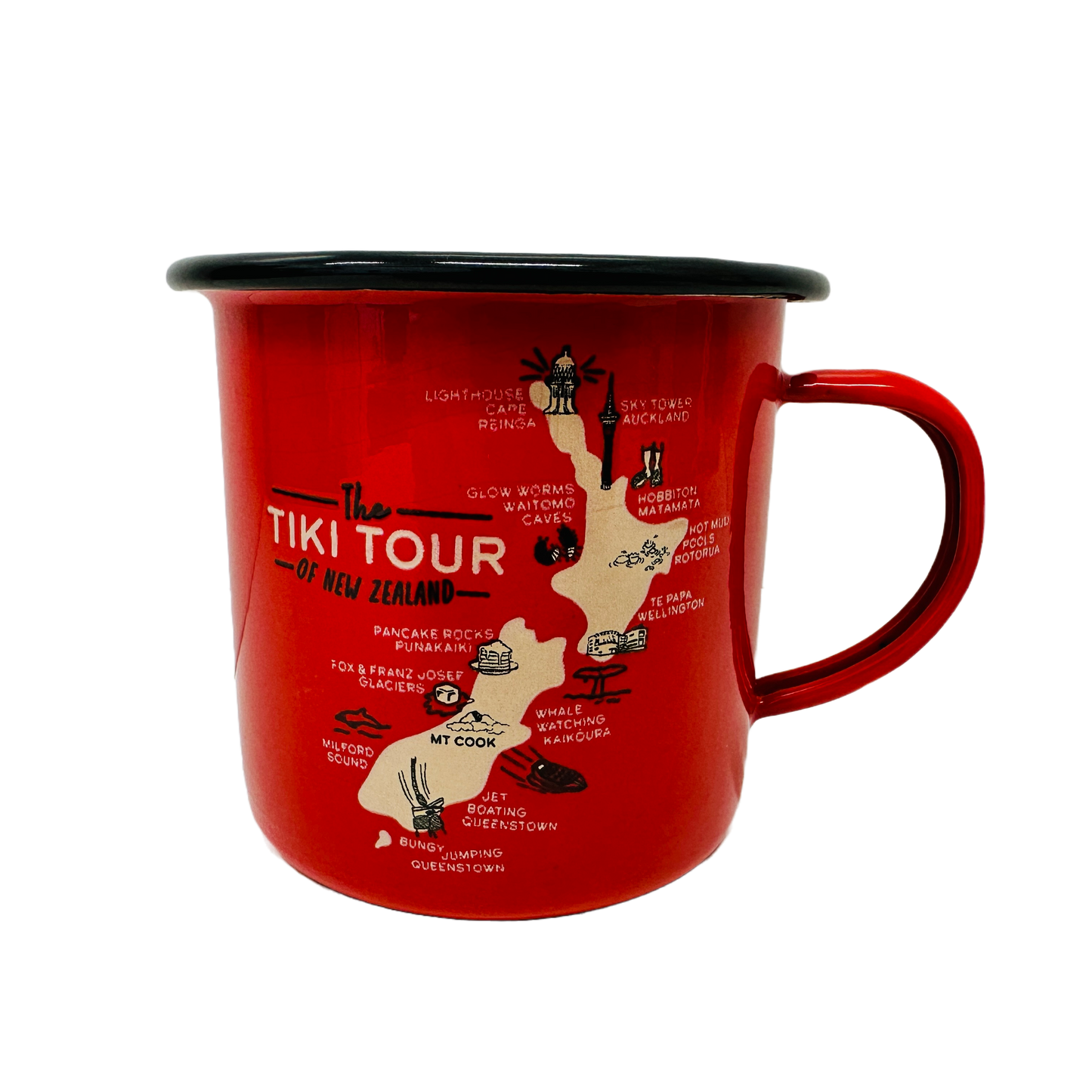 Tiki Tour Enamel Mug | Moana Road