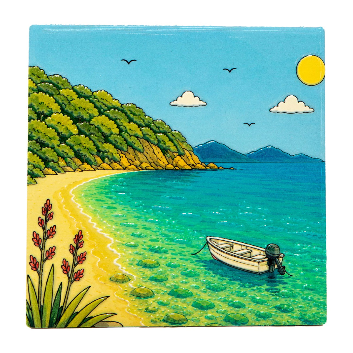 Moana Road Ceramic Coaster - Aotearoa