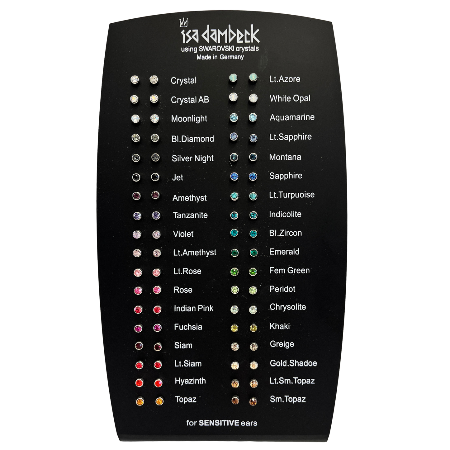 Swarovski Stud Earrings - 3mm