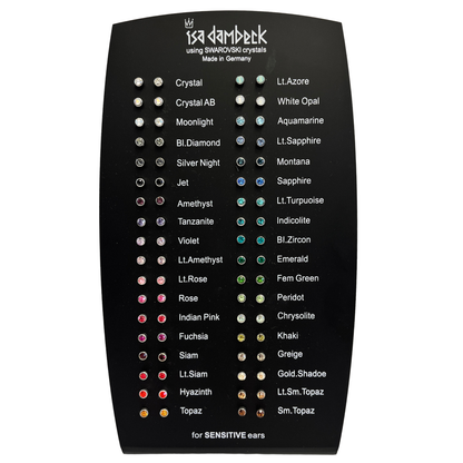 Swarovski Stud Earrings - 3mm