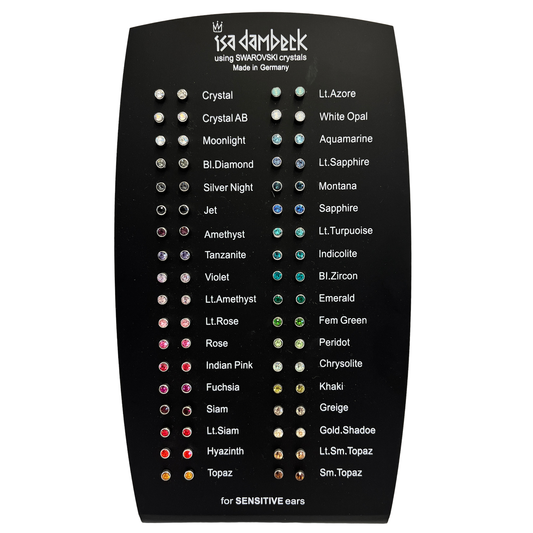 Swarovski Stud Earrings - 3mm