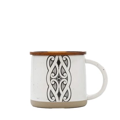 Glazed Ceramic Mug - Miriama Grace Smith - Stone