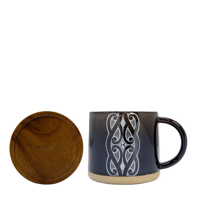 Glazed Ceramic Mug - Miriama Grace Smith - Black