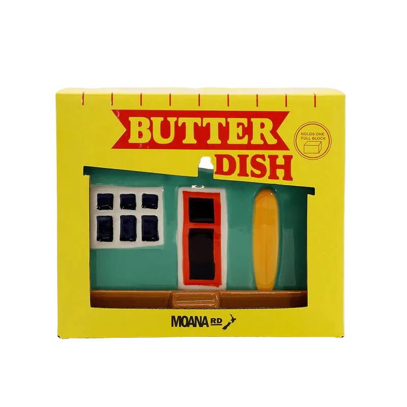 Ceramic Butter Dish - Classic Kiwi Bach