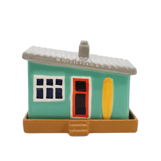 Ceramic Butter Dish - Classic Kiwi Bach