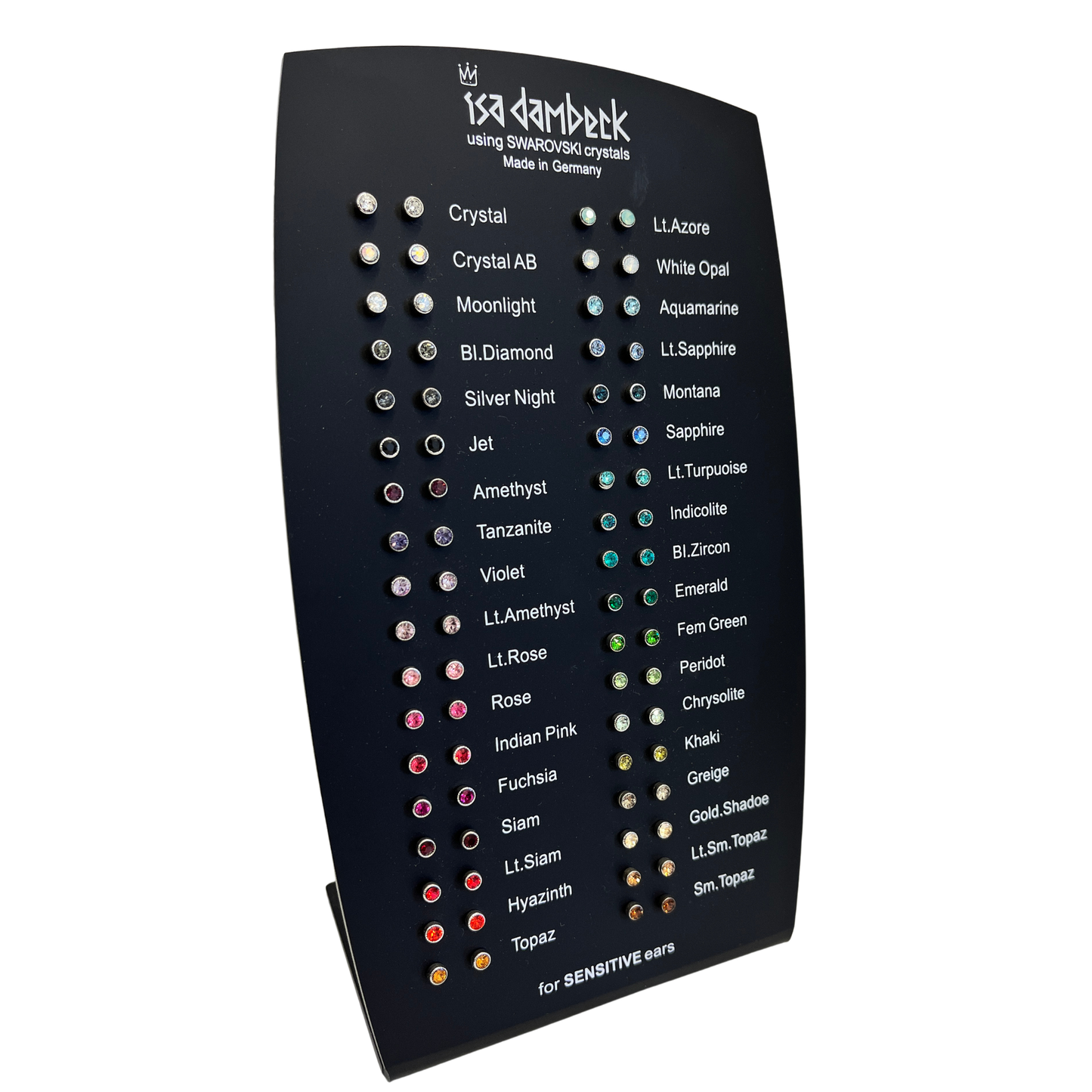 Swarovski Stud Earrings - 3mm