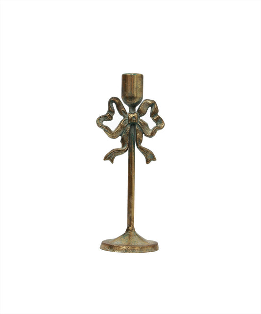 French Country Bow Design Candleholder - Medium