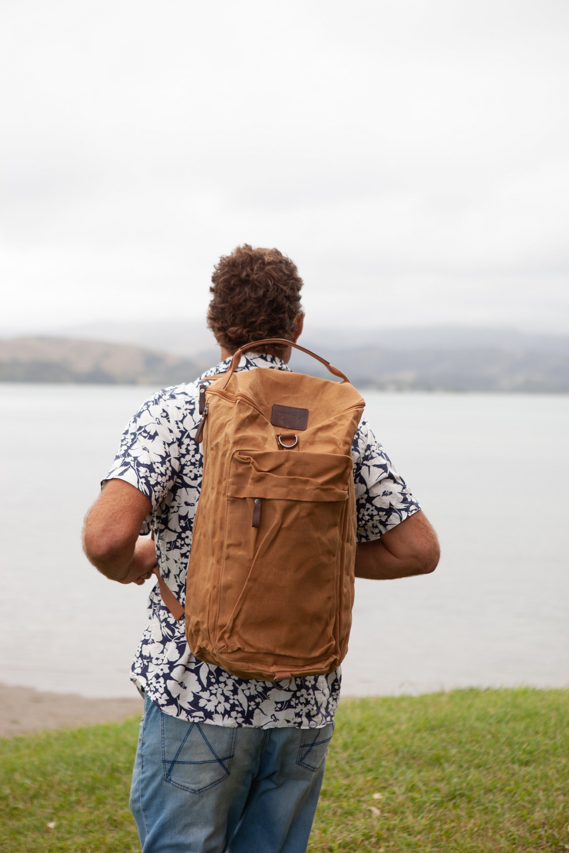 The Twizel Backpack - Waxed Tan | Moana Road Online | Avisons NZ