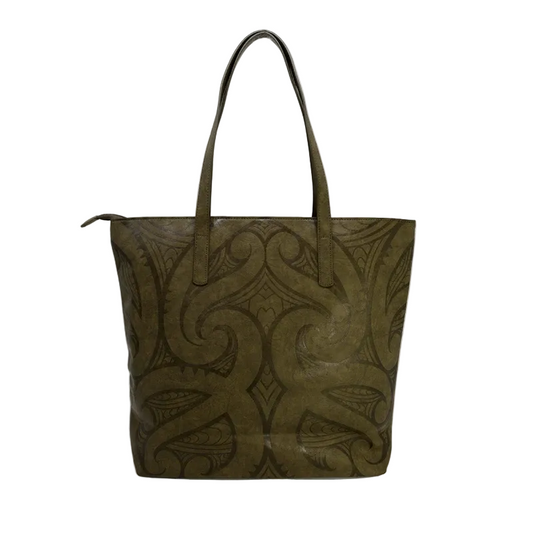 The Khandallah Miriama Grace Smith Tote - Olive