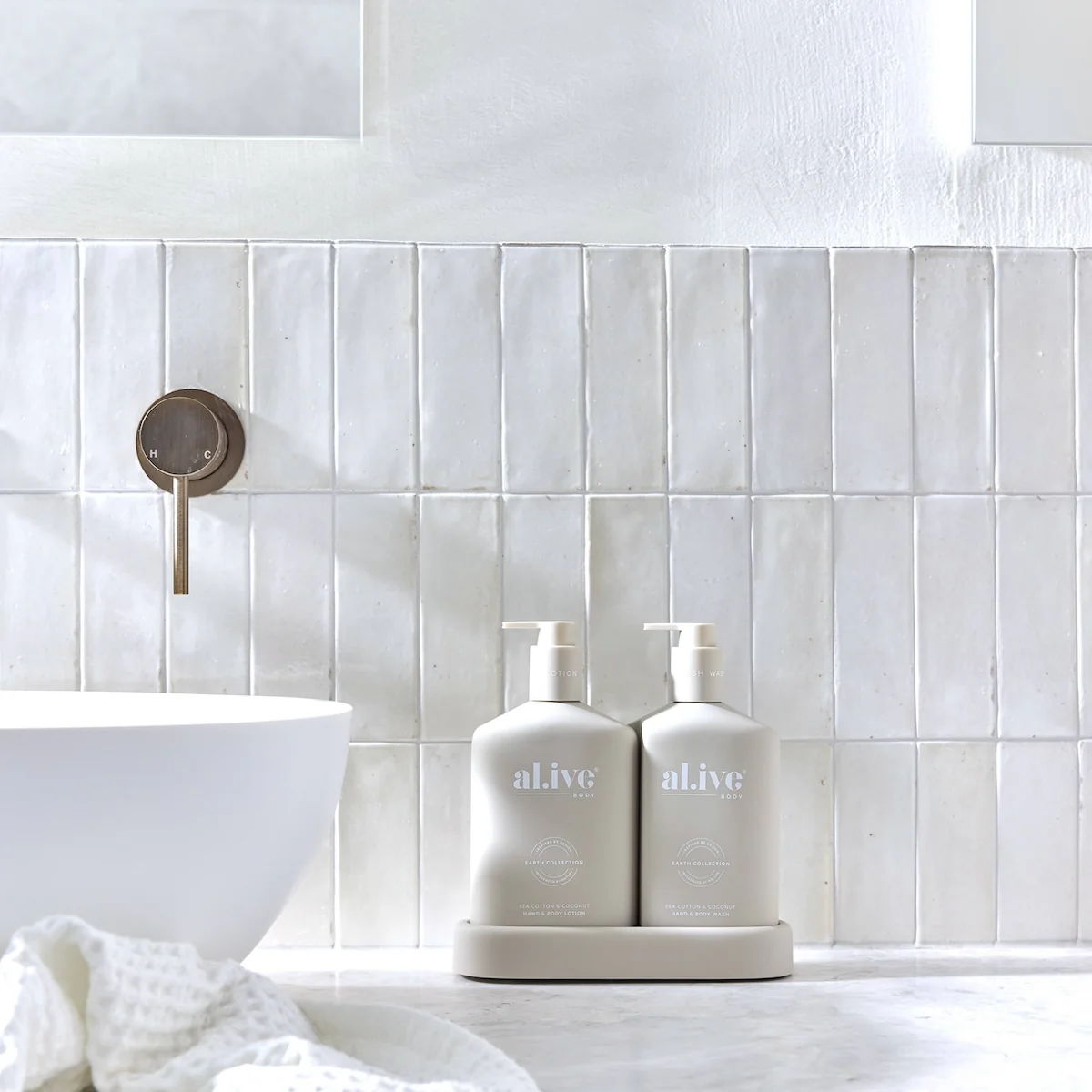 al.ive Body - Wash & Lotion Duo - Sea Cotton & Coconut