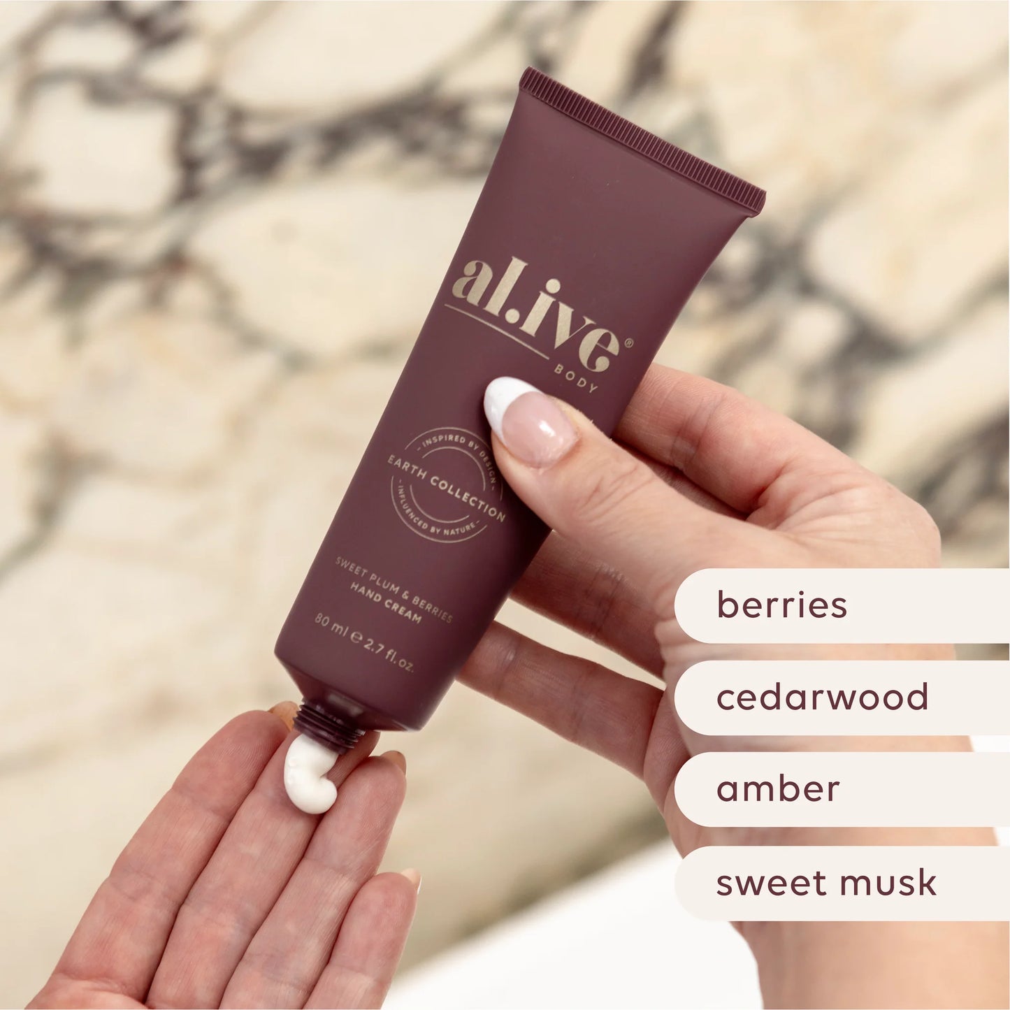 al.ive Body - Hand Cream Cracker - Sweet Plum & Berries
