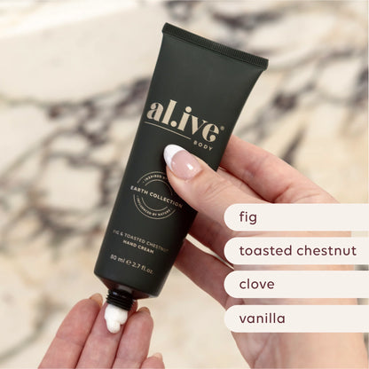 al.ive Body - Hand Cream Cracker - Fig & Toasted Chestnut