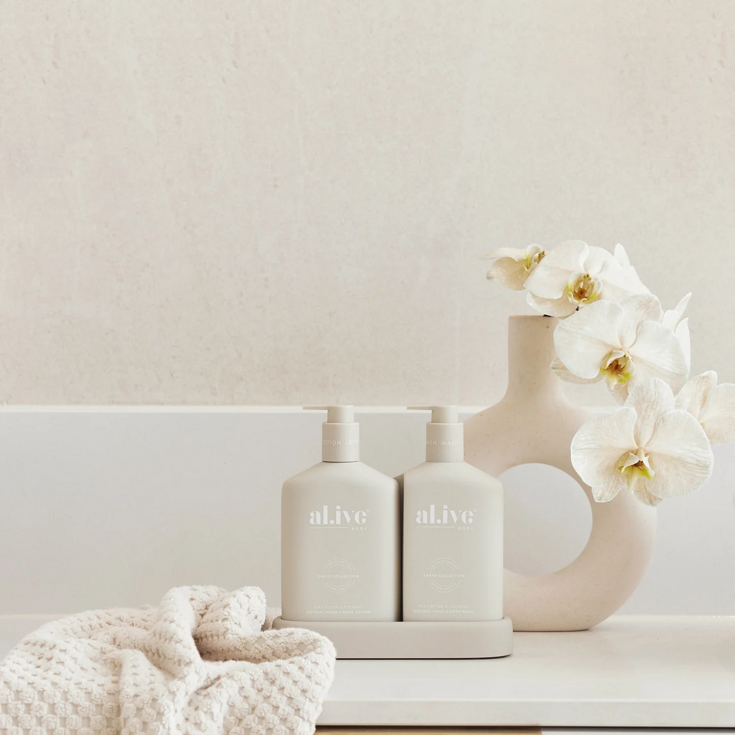 al.ive Body - Wash & Lotion Duo - Sea Cotton & Coconut