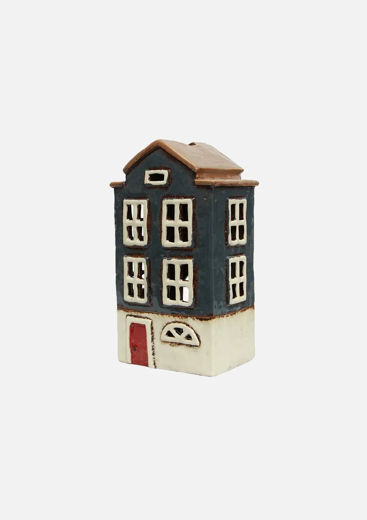 Alsace Tea Light House Nordic - Navy | French Country