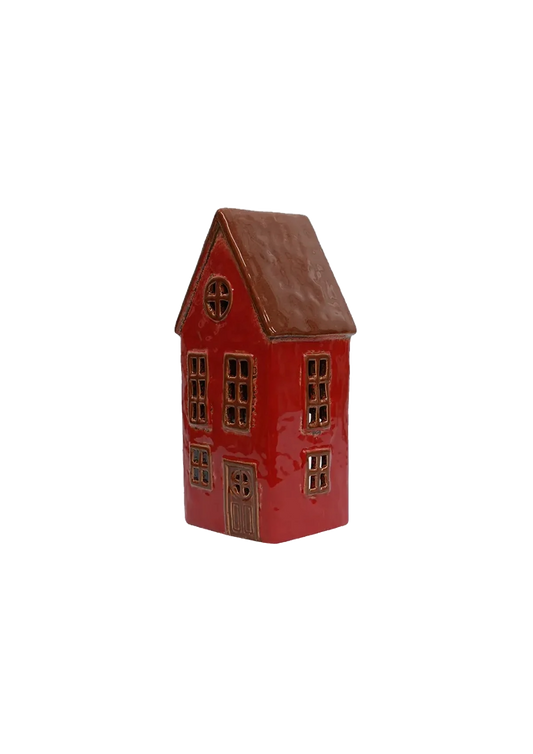 Alsace Tea Light Barn  - Red | French Country