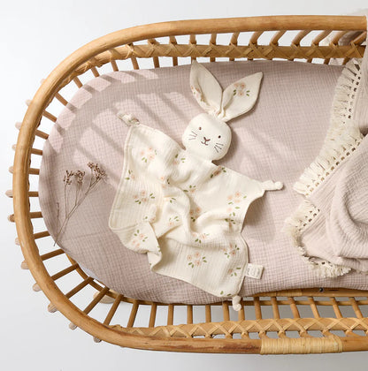 Organic Muslin Bunny Lovey - Daisy Print