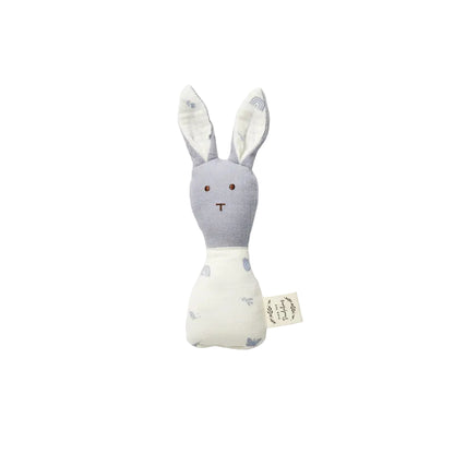 Bunny Rattle - Enchanted Garden Frost Blue