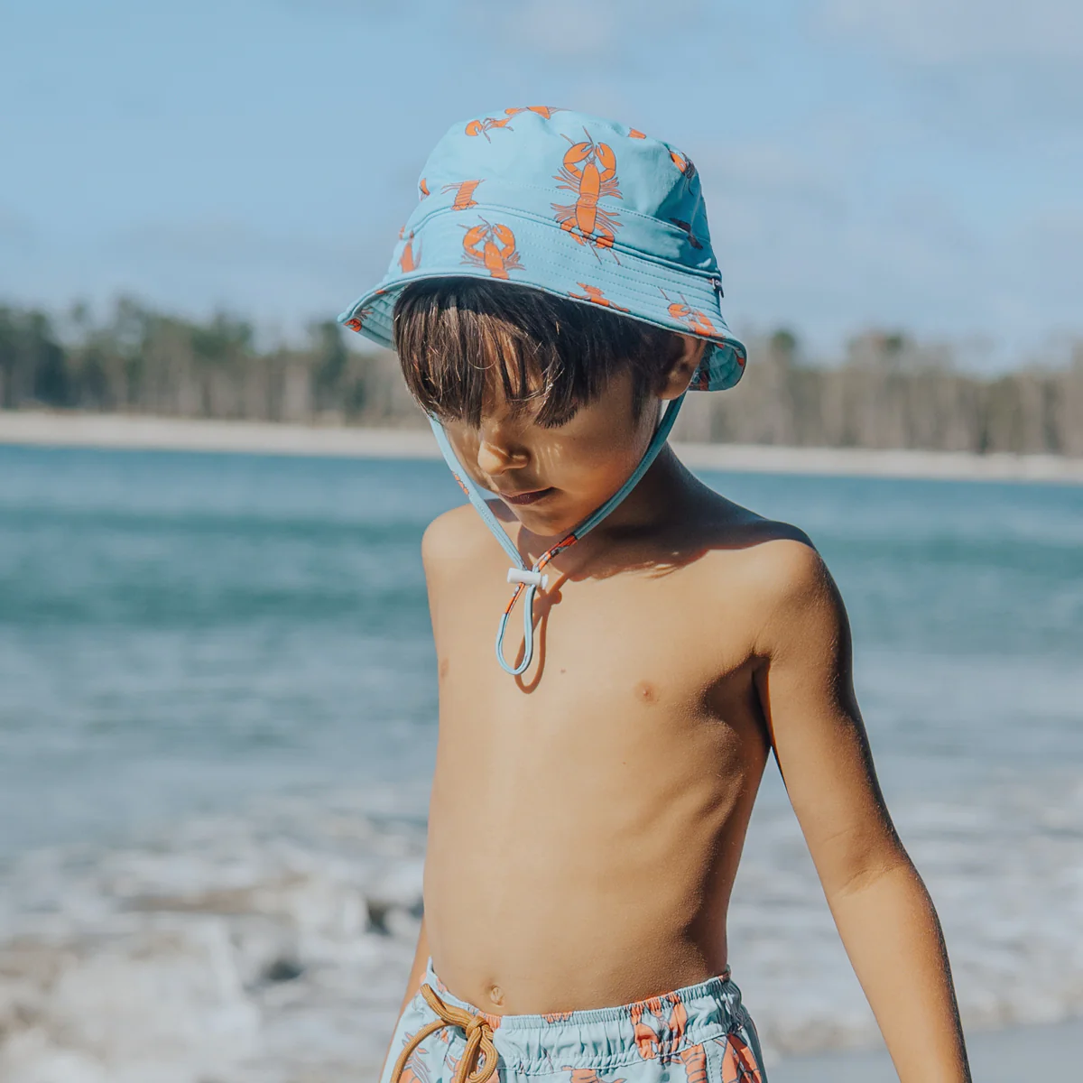 Crywolf Swim Bucket Hat - Little Lobsters