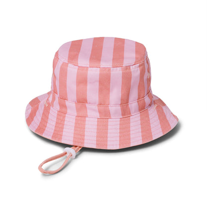 Crywolf Reversible Bucket Hat in Flamingo Stripe