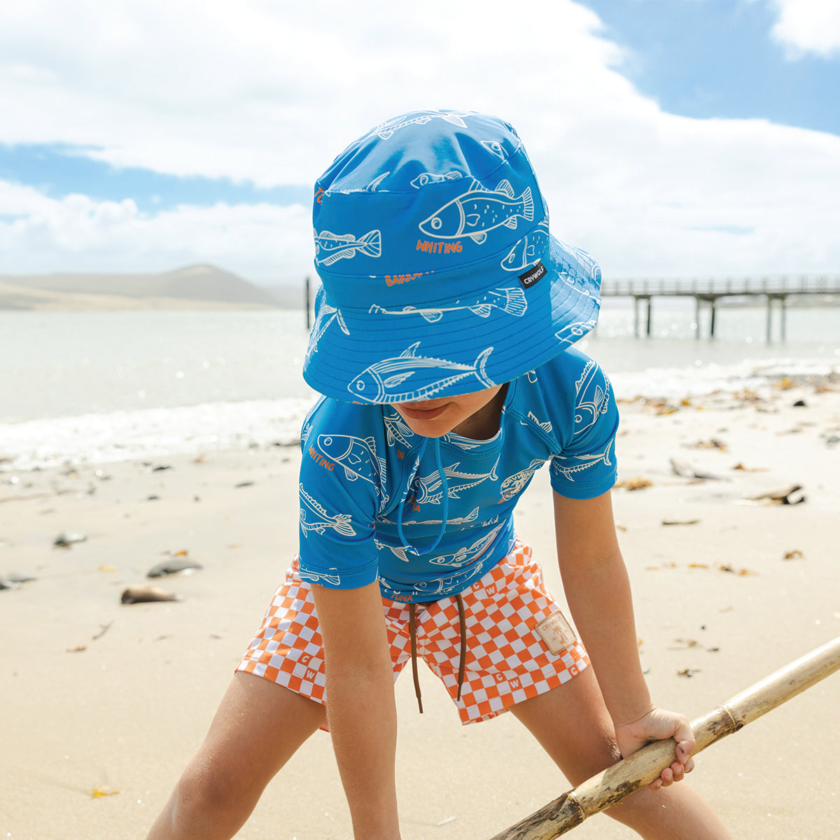 Crywolf Swim Bucket Hat in Saltwater