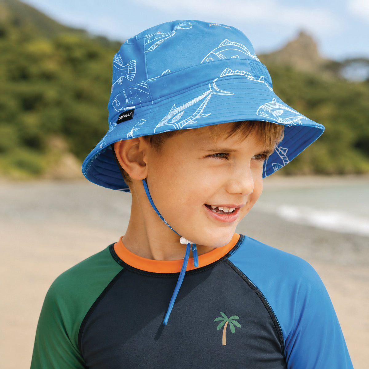 Crywolf Swim Bucket Hat in Saltwater