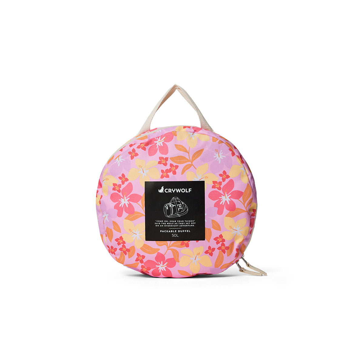 Crywolf Packable Duffel in Hibiscus Daze