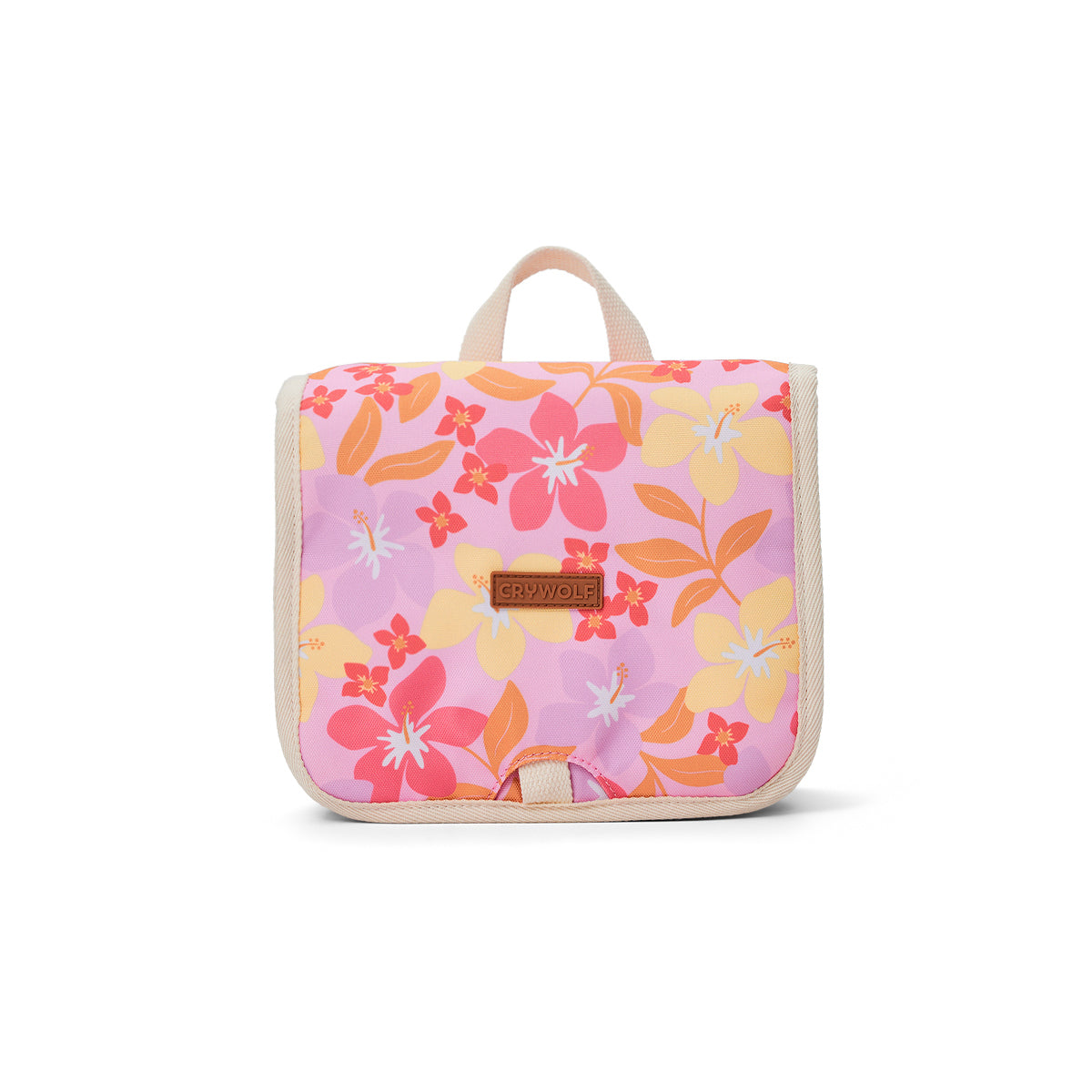 Crywolf Hanging Toiletry Bag in Hibiscus Daze
