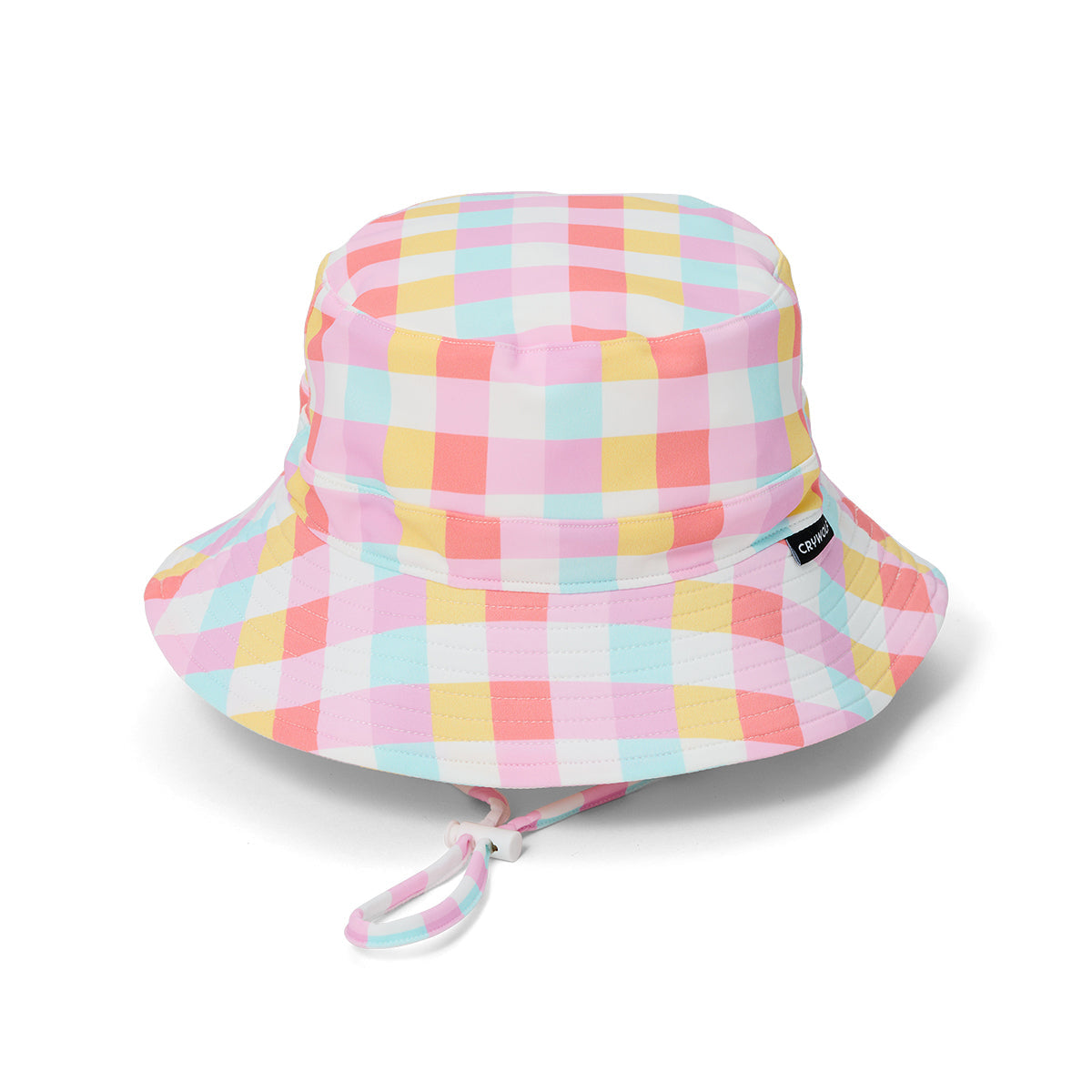 Crywolf Swim Bucket Hat in Pop Gingham