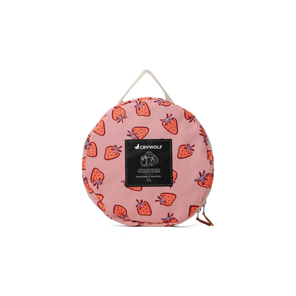 Crywolf Packable Duffel Bag - Strawberry Splash