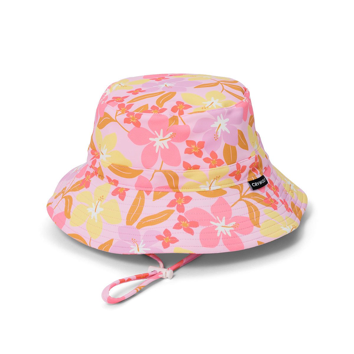 Crywolf Swim Bucket Hat in Hibiscus Daze