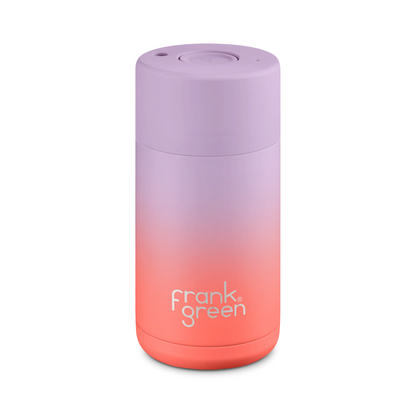 Frank Green 12oz Reusable Cup - Lilac & Coral Gradient